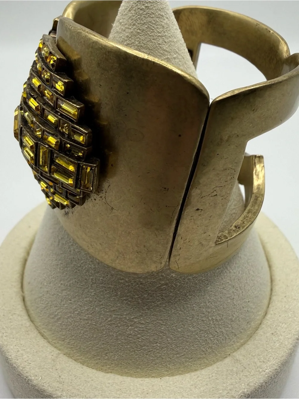 Atelier Swarovski Fluid Azzurro Wide Crystal Cuff Bracelet